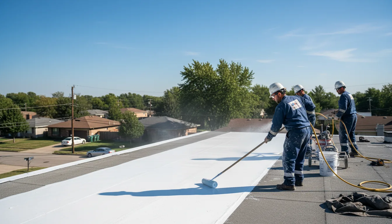 Commercial roof coating in Harrisville, MI near me